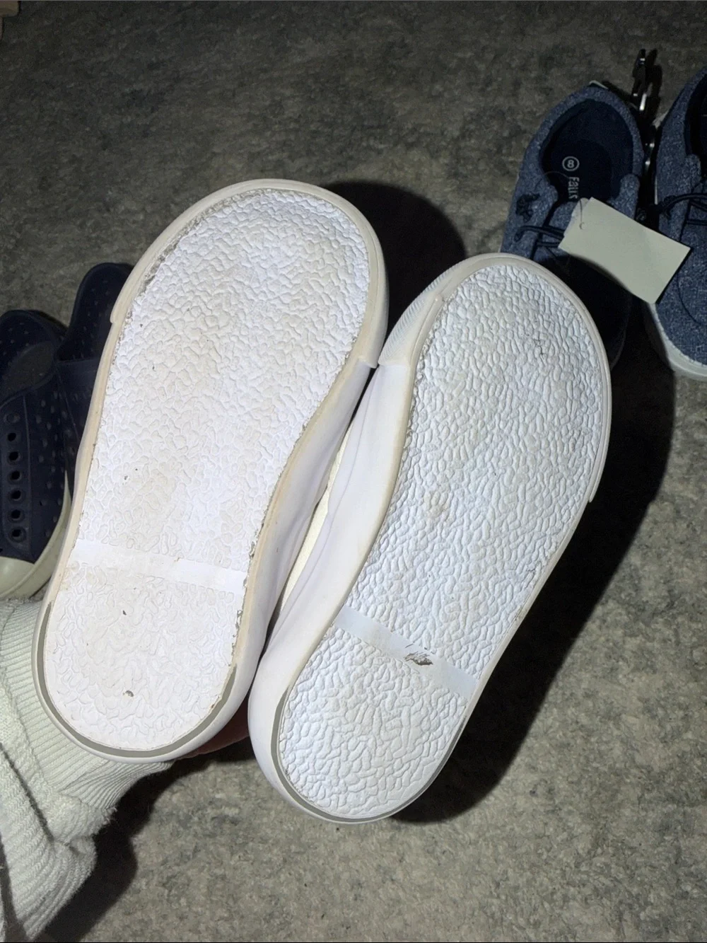 Toddler Slip-On Canvas Sneakers in White - Unbranded